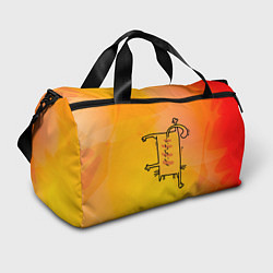 Спортивная сумка Рыжий кот стоит на одной лапке