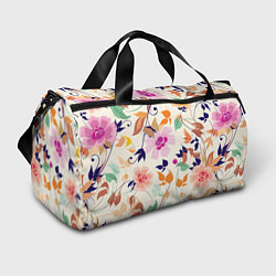 Спортивная сумка Summer floral pattern