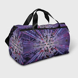 Спортивная сумка Неоновый абстрактный коридор - Фиолетовый