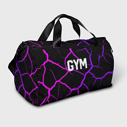 Спортивная сумка Gym - Трещины неоновые
