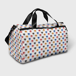 Спортивная сумка Узор из разноцветных суперэллипсов прямоугольников