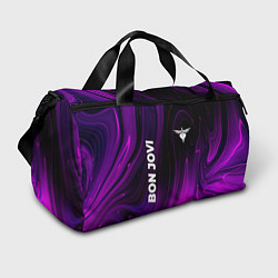 Сумки спортивные Bon Jovi violet plasma, цвет: 3D-принт