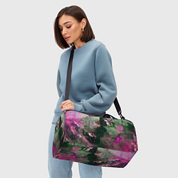 Сумки спортивные Абстрактные краски и силуэты, цвет: 3D-принт — фото 2