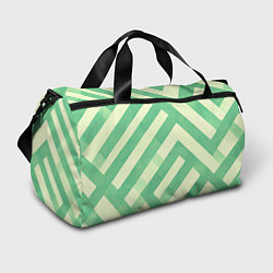 Спортивная сумка Зеленые геометрические узоры