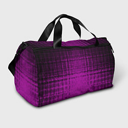 Спортивная сумка Абстрактный мозаичный черно - пурпурный узор