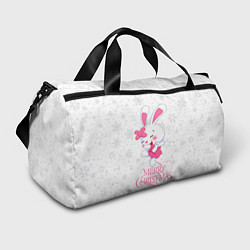 Спортивная сумка Merry Christmas, cute bunny