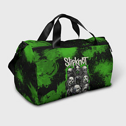 Спортивная сумка Slipknot green abstract