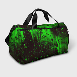 Спортивная сумка Зелёные краски и вода