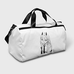 Спортивная сумка Пауэр с язычком - Человек бензопила