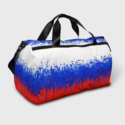 Спортивная сумка Флаг России с горизонтальными подтёками