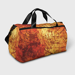 Спортивная сумка Текстура - Orange in dark splashes