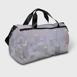Спортивная сумка Светлые геометрические шары и кубы