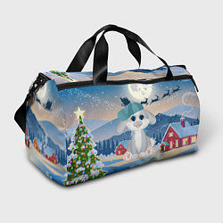 Сумки спортивные Зайка в кепке, цвет: 3D-принт