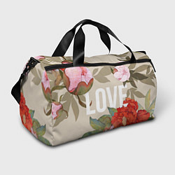 Спортивная сумка Love Любовь и цветы