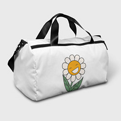 Спортивная сумка Весёлый цветок ромашка