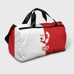 Спортивная сумка Красно белый Ленин