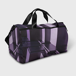 Спортивная сумка Фиолетовая геометрия