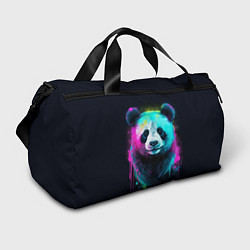 Спортивная сумка Панда в неоновых красках