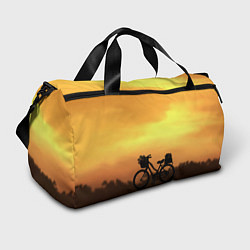 Спортивная сумка Велосипед на закате