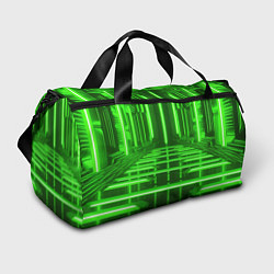 Спортивная сумка Зеленые световые объекты
