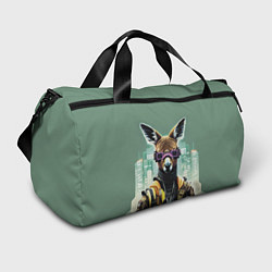 Спортивная сумка Cool kangaroo - cyberpunk