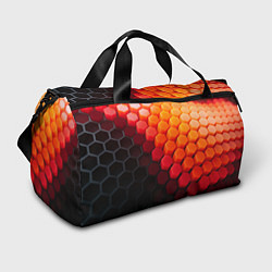 Сумки спортивные Hexagon orange, цвет: 3D-принт