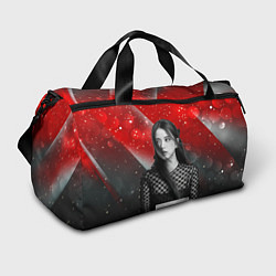 Спортивная сумка Jisoo black red background