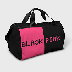 Сумки спортивные Пиксельный логотип Blackpink, цвет: 3D-принт