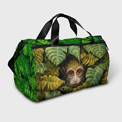 Спортивная сумка Маленькая обезьянка в листьях