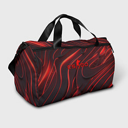Спортивная сумка CSGO red abstract
