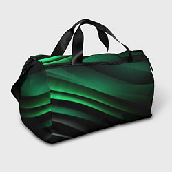 Спортивная сумка Черно зеленые полосы