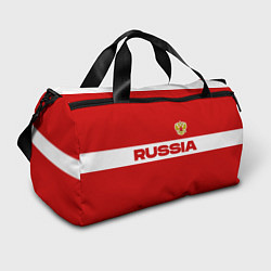 Сумки спортивные Russia - красно-белый, цвет: 3D-принт