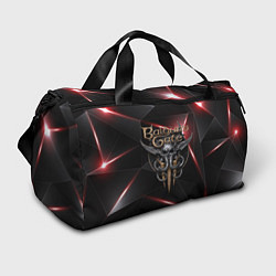 Спортивная сумка Baldurs Gate 3 logo black red