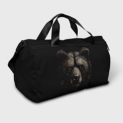 Спортивная сумка Крупная морда медведя