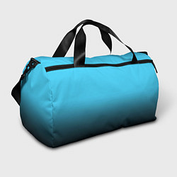 Спортивная сумка Градиент чёрно-голубой