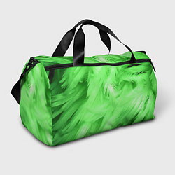 Сумки спортивные Зеленые абстрактные листья, цвет: 3D-принт