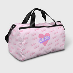 Спортивная сумка Барби и розовое сердце: паттерн