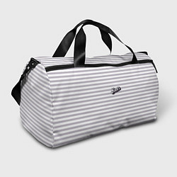 Спортивная сумка Кен - серые и белые полосы