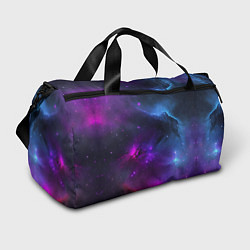Спортивная сумка Бескрайний космос фиолетовый