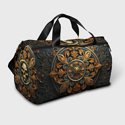 Спортивная сумка Круглый орнамент в викингском стиле