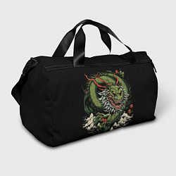 Спортивная сумка Символ года зеленый дракон
