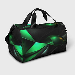 Спортивная сумка Трехмерность зеленой фигуры