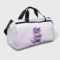 Спортивная сумка Милый фиолетовый дракон