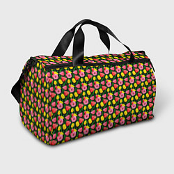 Спортивная сумка Разноцветные тюльпаны