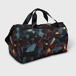 Спортивная сумка Темные абстрактные кубы
