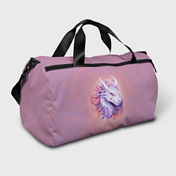 Спортивная сумка Дракон с цветами