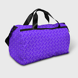 Спортивная сумка Паттерн маленькие сердечки фиолетовый