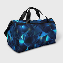 Спортивная сумка Синяя геометрическая абстракция