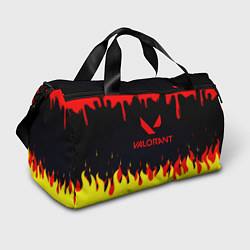 Спортивная сумка Valorant flame texture games