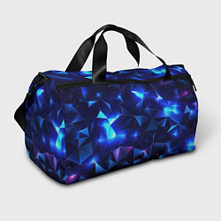 Спортивная сумка Синие яркие мелкие осколки калейдоскоп
